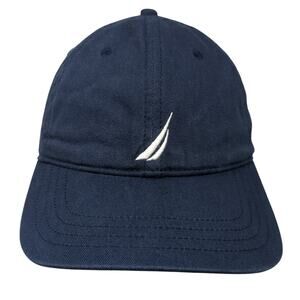 Nautica Slideback Baseball Cap Blue One Size Adjustable Embroidered Vented Holes